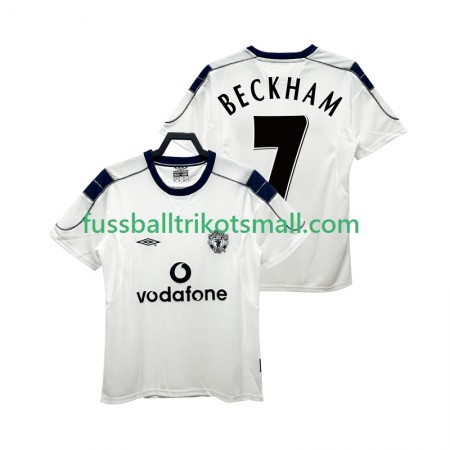 Fußballtrikots Manchester United BECKHAM 7 2000 2001 Retro Kurzarm Auswärts-trikot kaufen